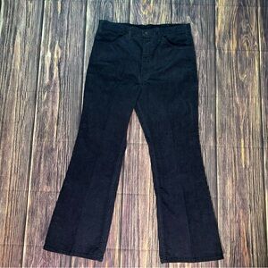 Vintage Men's Levi's Corduroy Bell Bottom Pants Navy 646 Talon